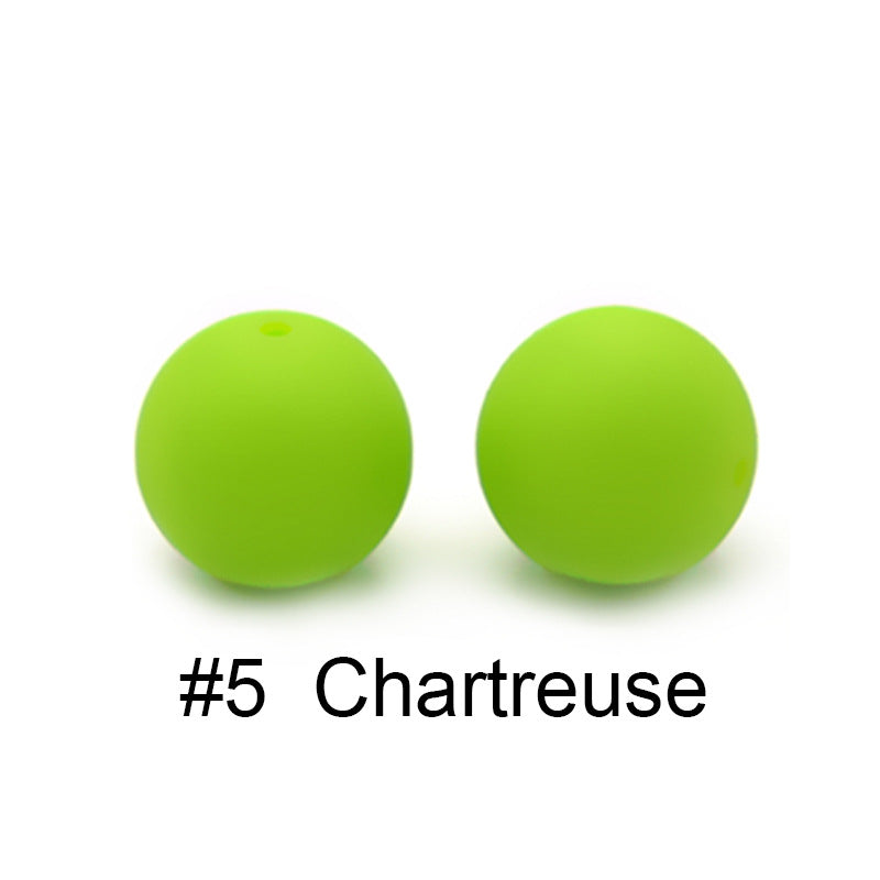 Wholesale 100PCS 15MM  Food Grade Baby Teething Round Silicone Beads